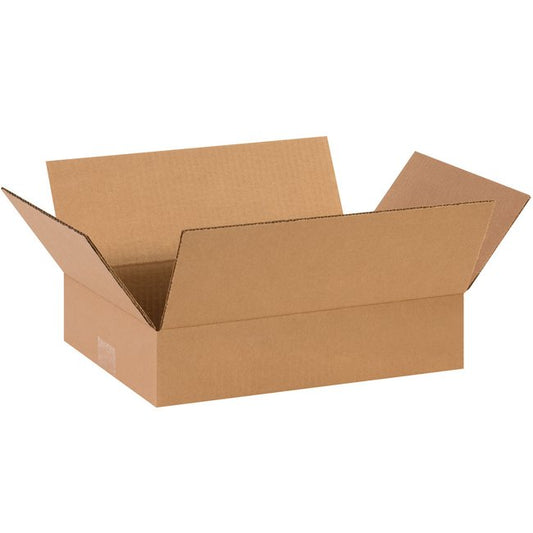 14x10x3 Flat Corrugated Box - Image 1