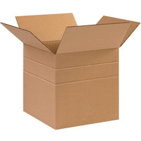 Multi-Depth 10x10x10 Kraft Corrugated Box (Bundle of 25)