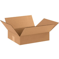 12x10x3 Flat Corrugated Box - ECT-32 Kraft, Bundle of 25
