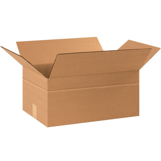 Adjustable Multi-Depth Corrugated Box - 17-1/4 x 11-1/4 x 8 in - Image 1