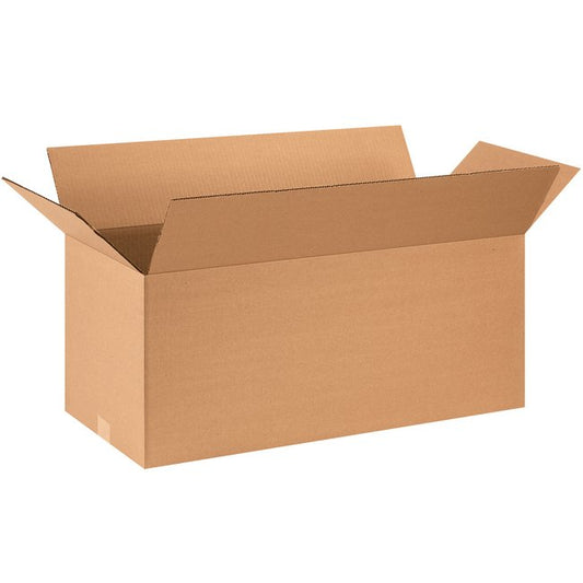 28x12x12 Long Corrugated Box - Kraft ECT-32, Bundle of 20 - Image 1