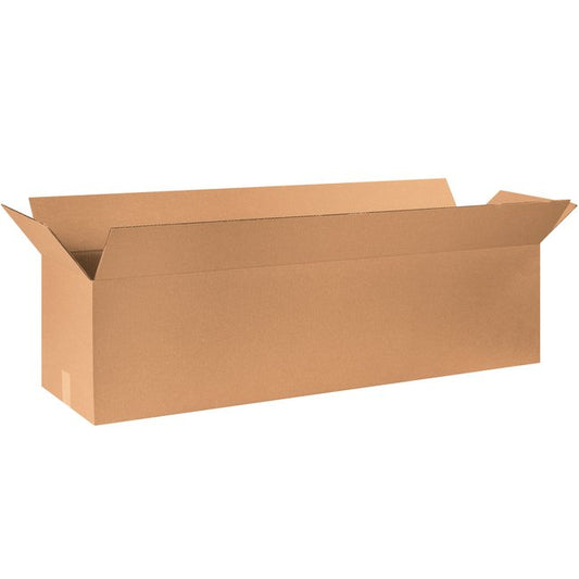 50x12x12 Long Corrugated Box - ECT-32 Kraft, Pack of 10 - Image 1