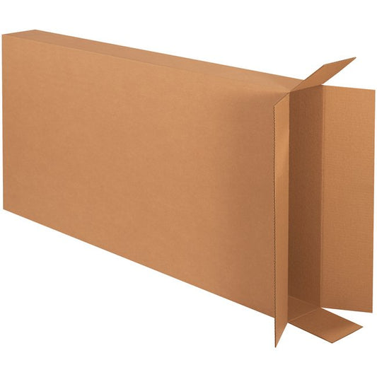 Alpha Packaging 28x6x52 ECT-32 Kraft Side Loading Corrugated Box Bundle (Pack of 5) - Image 1