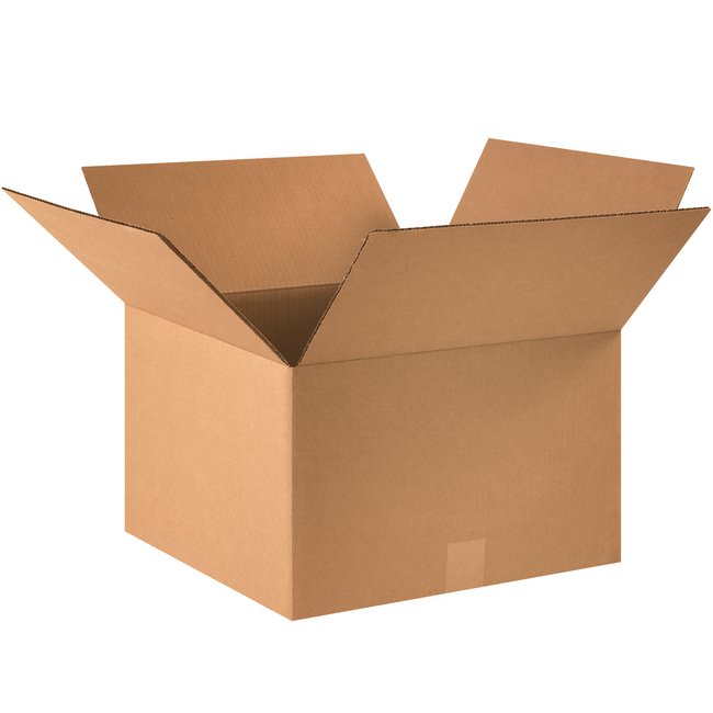 Alpha Packaging, Inc. 16x16x10 ECT-32 Kraft Corrugated Box Bundle (25 Pack) - Image 1
