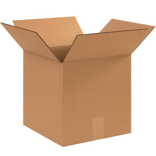 Alpha Packaging, Inc. 12x12x12 ECT-32 Kraft Corrugated Box (Bundle of 25) - Image 1