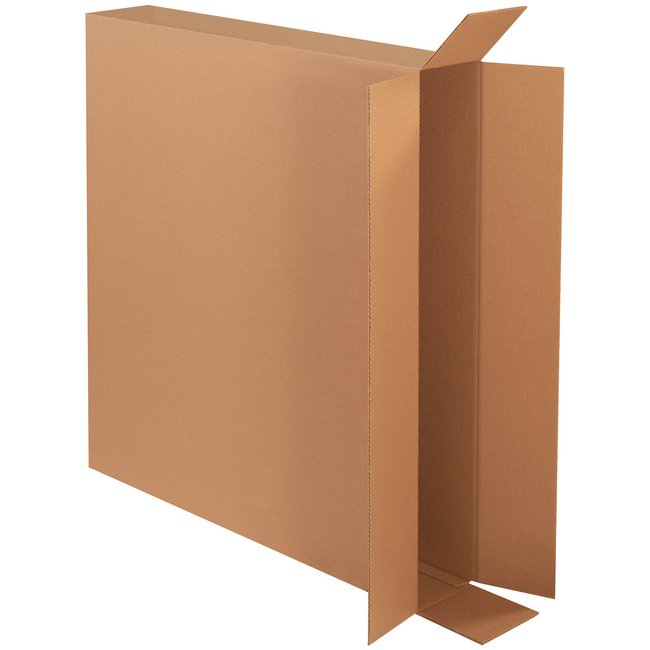 Alpha Packaging 40x6x36 ECT-44 Kraft Corrugated Side Loading Box (Bundle of 20) - Image 1