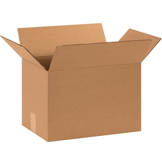 15x10x10 Kraft ECT-32 Corrugated Box Bundle (Pack of 25) - Alpha Packaging, Inc. - Image 1