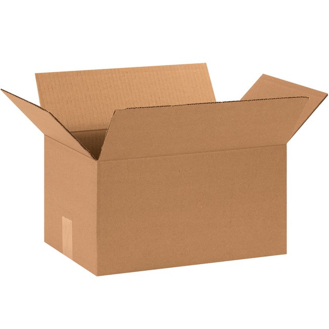 Alpha Packaging, Inc. Kraft 15x9x8 ECT-32 Single Wall Corrugated Box (Bundle of 25) - Image 1