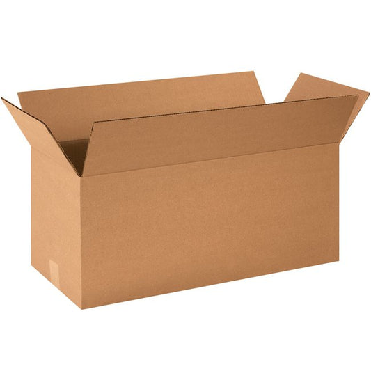 24x10x10 Long Corrugated Box, ECT-32 Kraft, Pack of 25 - Image 1
