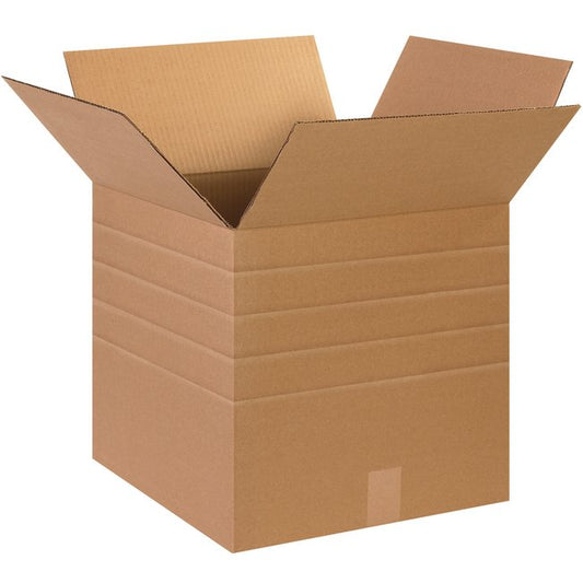 15x15x15 Multi-Depth Corrugated Box - Bundle of 25 - Image 1
