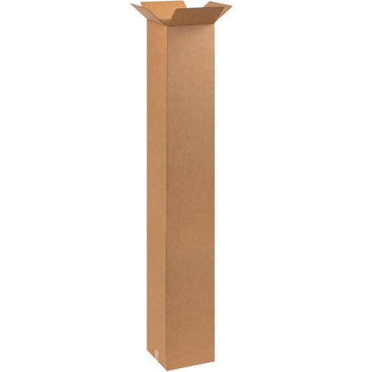 10x10x60 Tall Kraft Corrugated Box, Bundle of 15 - Image 1