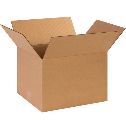14x12x9 Corrugated Box, ECT-32 Kraft, Pack of 25, Alpha Packaging - Image 1