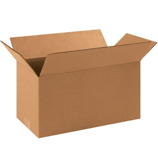 16x8x8 Long Corrugated Box - Kraft ECT-32 - Bundle of 25 - Image 1