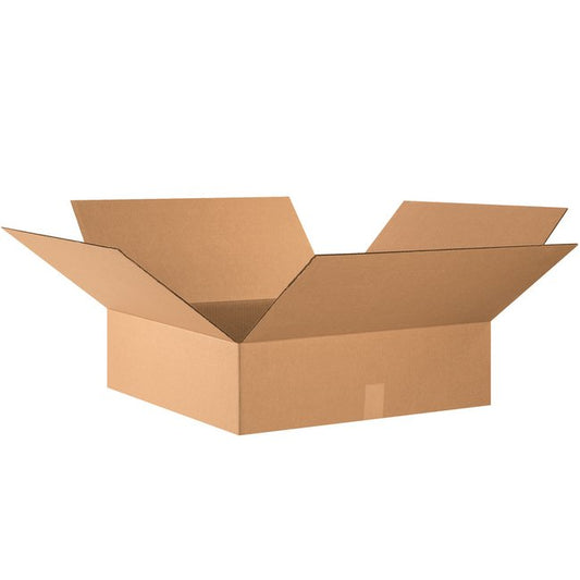 24x24x7 Flat Corrugated Box - ECT-32 Kraft (Bundle of 10) - Image 1