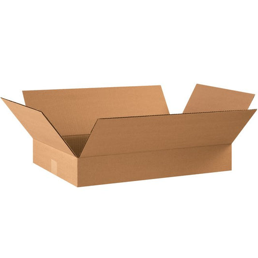 Flat Corrugated Box - 22x14x4 in - Image 1