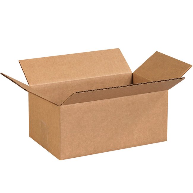 Alpha Packaging 12x7x5 ECT-32 Kraft Corrugated Box Bundle (25 Pack) - Image 1
