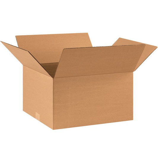 Alpha Packaging, Inc. 17x14x9 ECT-32 Kraft Corrugated Box Bundle of 25 - Image 1