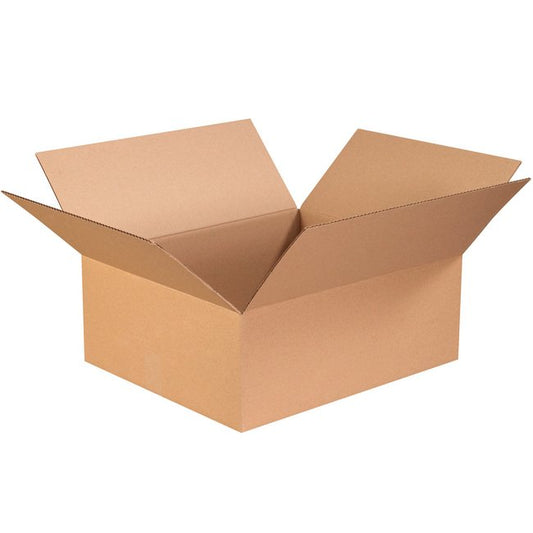 Alpha Packaging 22x18x8 Inch Kraft ECT-32 Corrugated Carton Box Bundle (Pack of 20) - Image 1