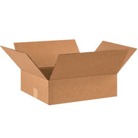14x12x3 Flat Corrugated Box - Kraft ECT-32 (25-Pack)
