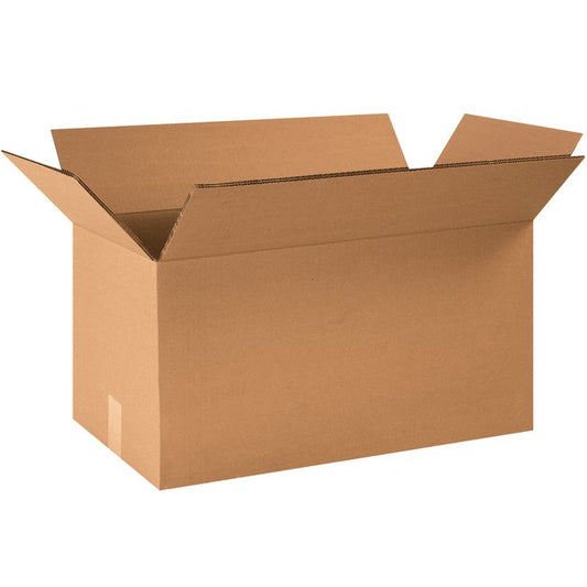 24x12x12 Double Wall Corrugated Box Bundle - 15 Pack, Kraft ECT-48 - Image 1