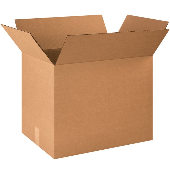 Alpha Packaging 23x16x18-5/8 ECT-32 Kraft Corrugated Box - Image 1