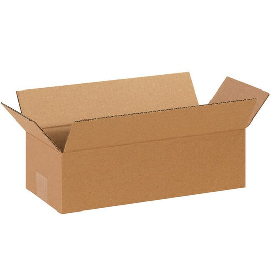 14x6x4 Long Corrugated Box - ECT-32 Kraft, Bundle of 25 - Image 1