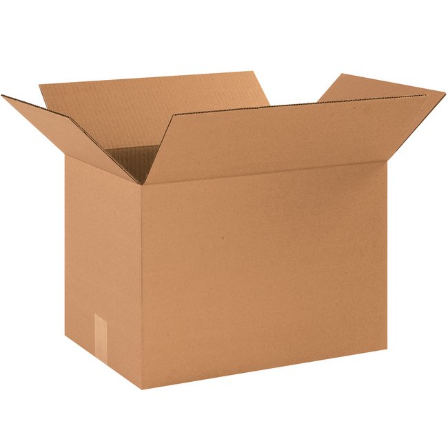 Alpha Packaging, Inc. 17x12x12 ECT-32 Kraft Corrugated Box Bundle (25 Pack) - Image 1