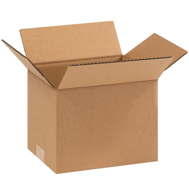 Alpha Packaging 9x7x7 ECT-32 Kraft Corrugated Box Bundle (25 Pack) - Image 1