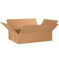 24x16x6 Flat Corrugated Box - ECT-32 Kraft, Bundle of 20 Boxes