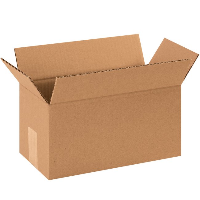 Alpha Packaging 12x7x7 in ECT-32 Kraft Corrugated Box Bundle (25-Pack) - Image 1