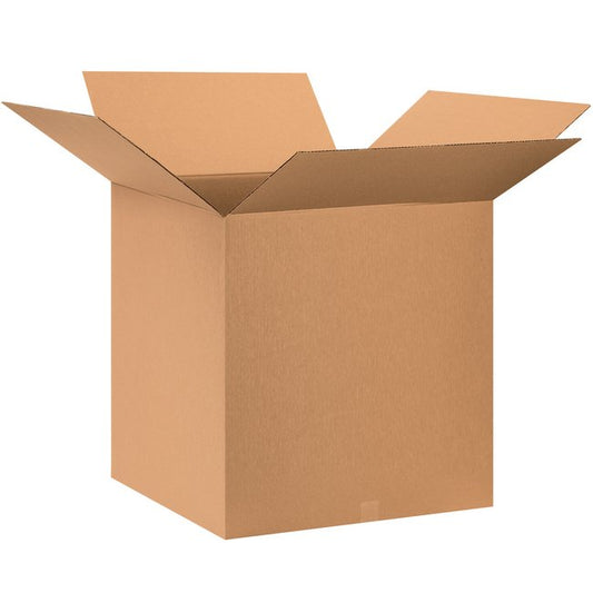 28x28x28 Inch Kraft ECT-32 Corrugated Box Bundle (Pack of 5) - Image 1