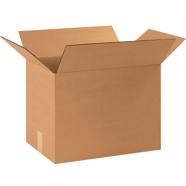 Alpha Packaging, Inc. 17-1/4x11-1/4x14-1/4 ECT-32 Kraft Corrugated Box Bundle (Pack of 20) - Image 1