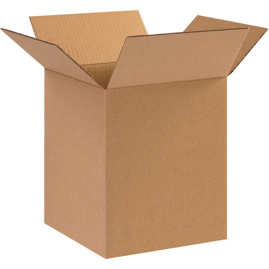 Alpha Packaging, Inc. 10x10x12 ECT-32 Kraft Corrugated Box Bundle (25 Pack) - Image 1
