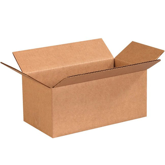10x5x4 Long Corrugated Box - Kraft ECT-32 - Bundle of 25 - Image 1