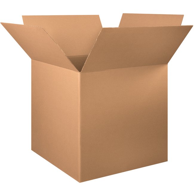 Alpha Packaging, Inc. 34x34x34 ECT-32 Kraft Corrugated Box Bundle of 5 - Image 1