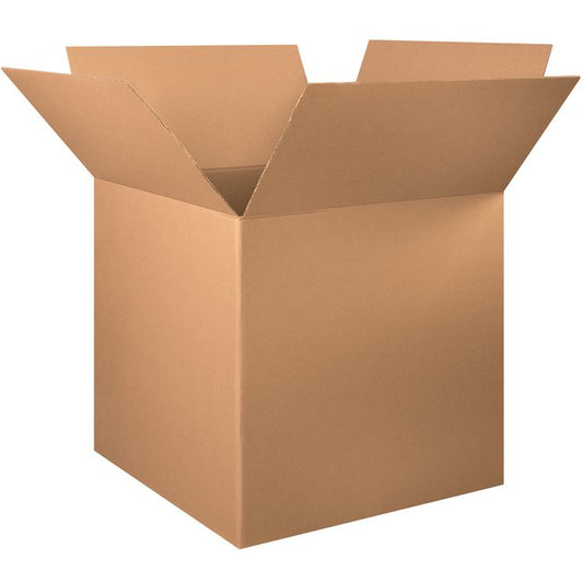 Alpha Packaging, Inc. 34x34x34 ECT-32 Kraft Corrugated Box Bundle of 5 - Image 1