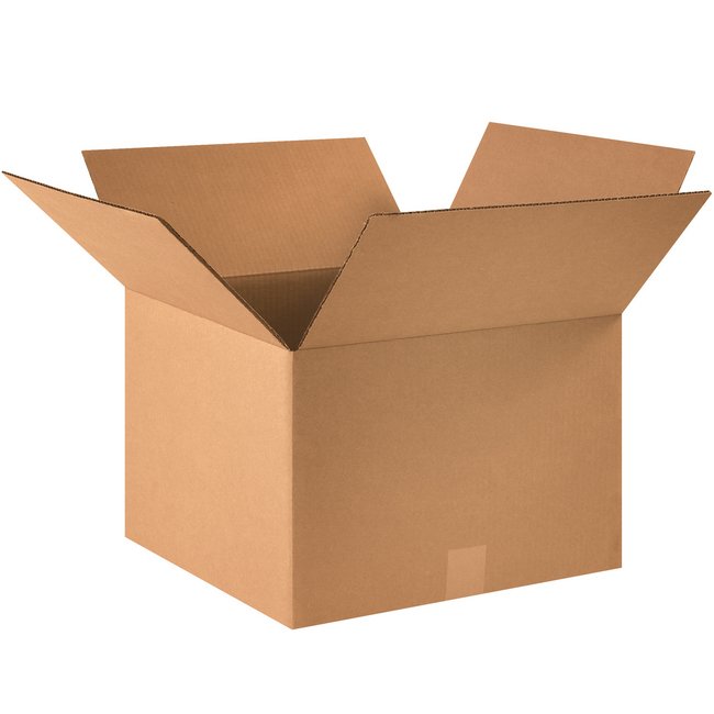 Alpha Packaging, Inc. 16x16x11 ECT-32 Single Wall Corrugated Box Bundle (25 Pack) - Image 1