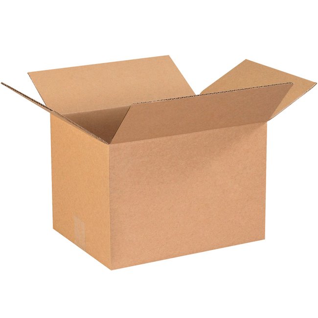 Alpha ECT-32 Kraft Corrugated Box - 13-1/4 x 10-1/4 x 9 in - Image 1