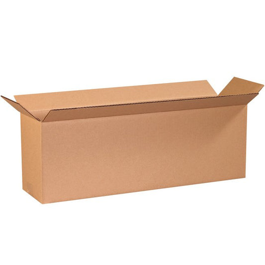 24x6x8 Long Corrugated Box, ECT-32 Kraft, Bundle of 25 - Image 1