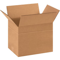 Multi-Depth Kraft Corrugated Box, 11-3/4 x 8-3/4 x 8-3/4 in, Bundle of 25