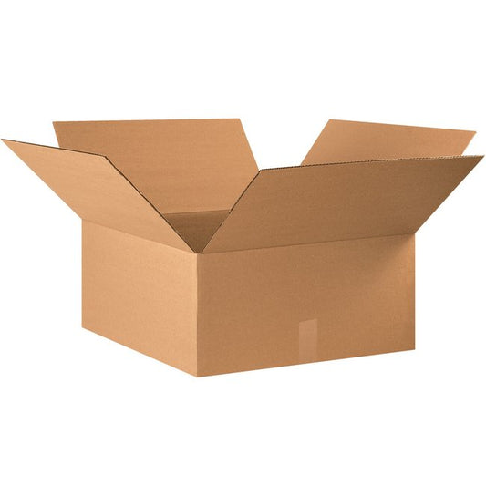 Alpha Packaging, Inc. 22x22x10 ECT-32 Kraft Corrugated Box Bundle (15 Pack) - Image 1