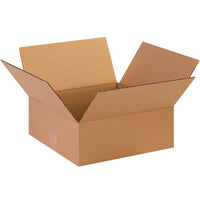 13x13x5 Flat Corrugated Box - ECT-32 Kraft, Bundle of 25