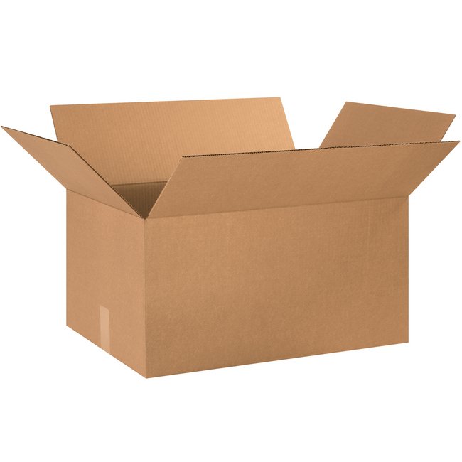 Alpha ECT-32 Kraft Corrugated Box - 24x16x12 in - Image 1