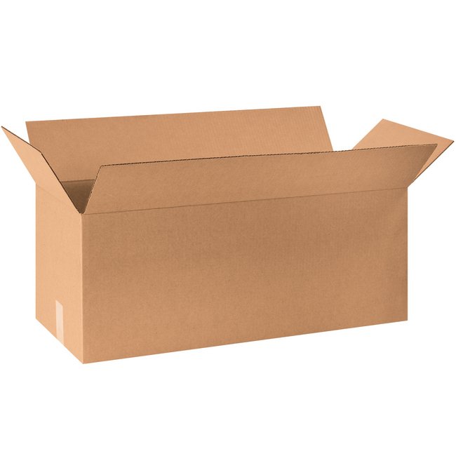 30x10x10 Long Corrugated Box - ECT-32 Kraft, Bundle of 20 - Image 1