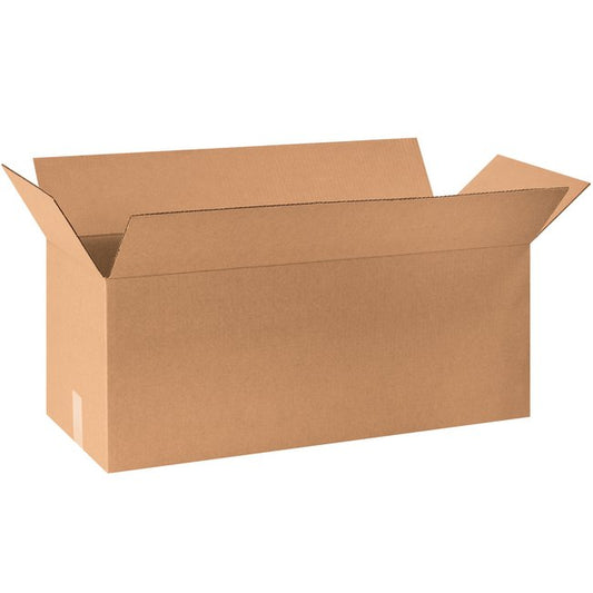 30x10x10 Long Corrugated Box - ECT-32 Kraft, Bundle of 20 - Image 1