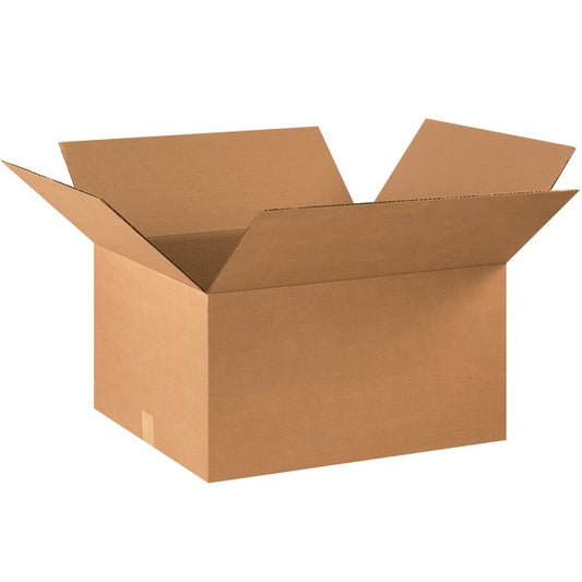 Alpha Packaging 22x18x12 ECT-32 Kraft Corrugated Box Bundle (15-Pack) - Image 1