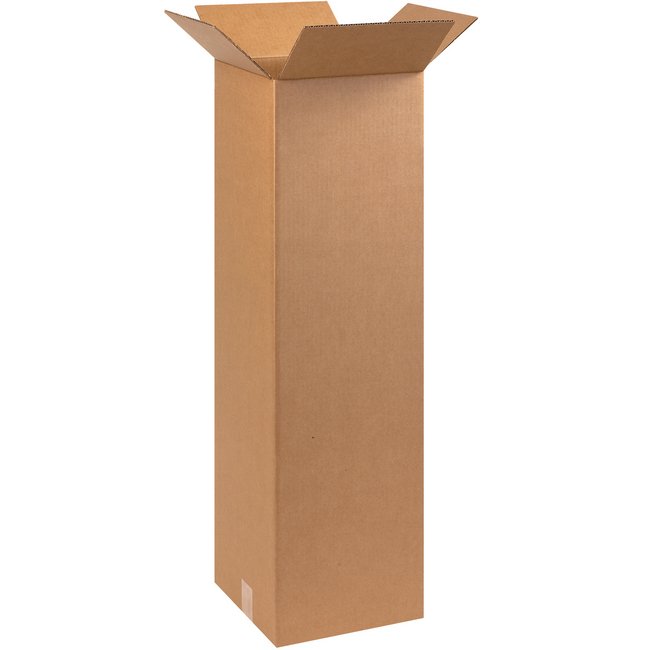 Alpha Packaging 10x10x30 Tall Corrugated Box - Bundle of 25 - Image 1