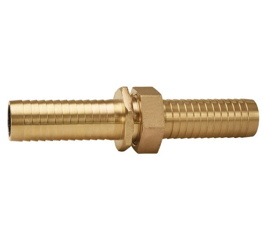 1 1/2x1 1/2 Brass Long Shank Hose Nipple Set - Male x Female NPSH - Image 1