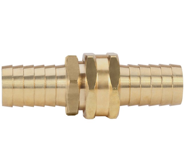 Brass 3/4 in. Garden Thread x 1/2 in. Pipe Thread Hose Barb Fitting - Image 1