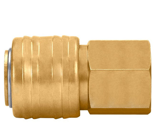 Seal Fast Brass Quick Connect Automotive Socket - 1/4 in Body Size - Image 1
